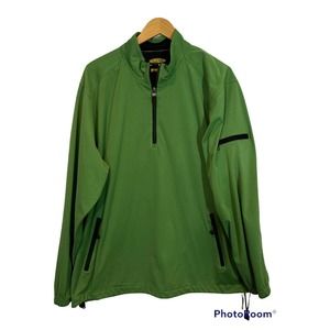 Greg Normal Quarter Zip Play Dry Quarter Zip Pullover - Size XL Green